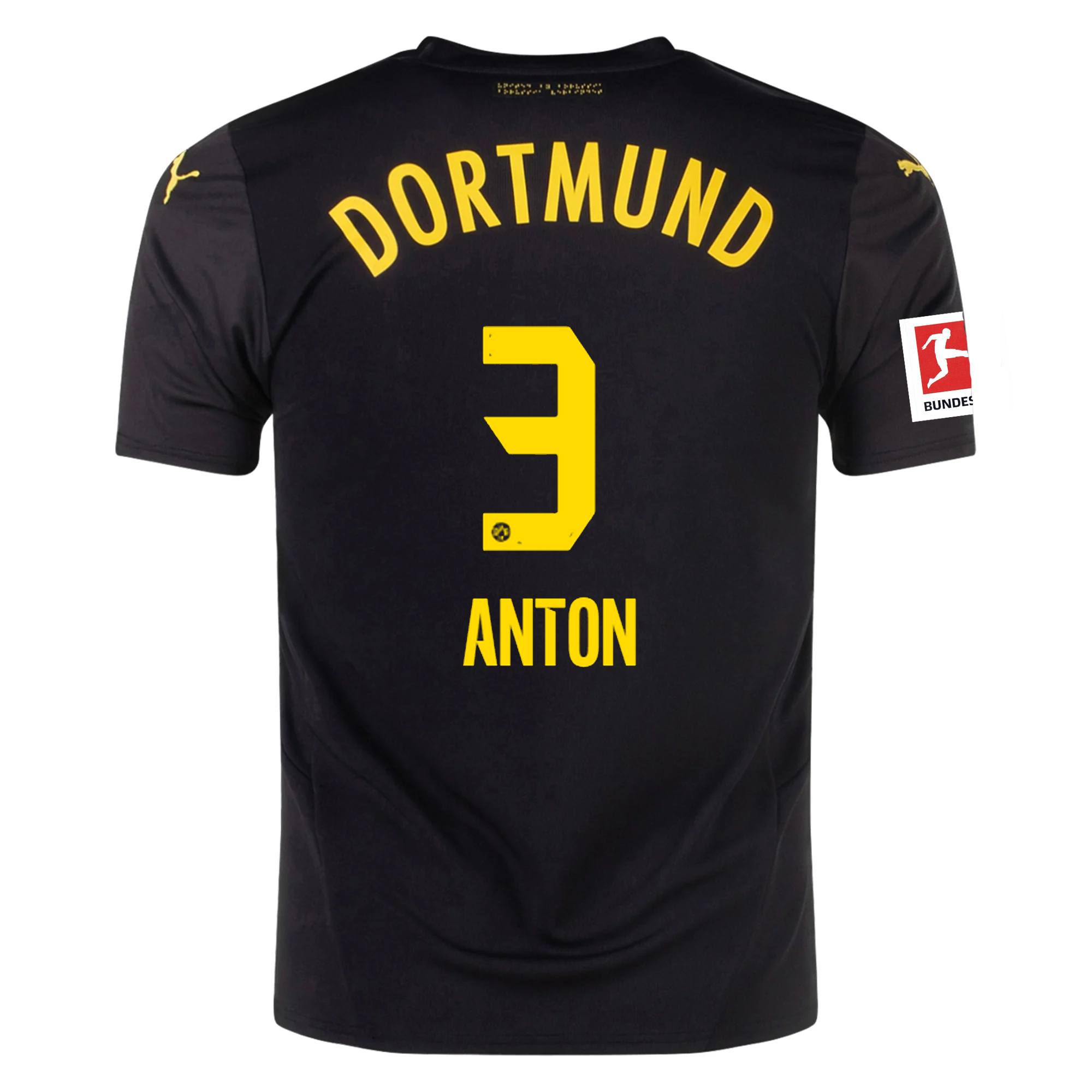 Borussia Dortmund Anton 2024-2025 Bun Away Jersey – Authentic Shirt