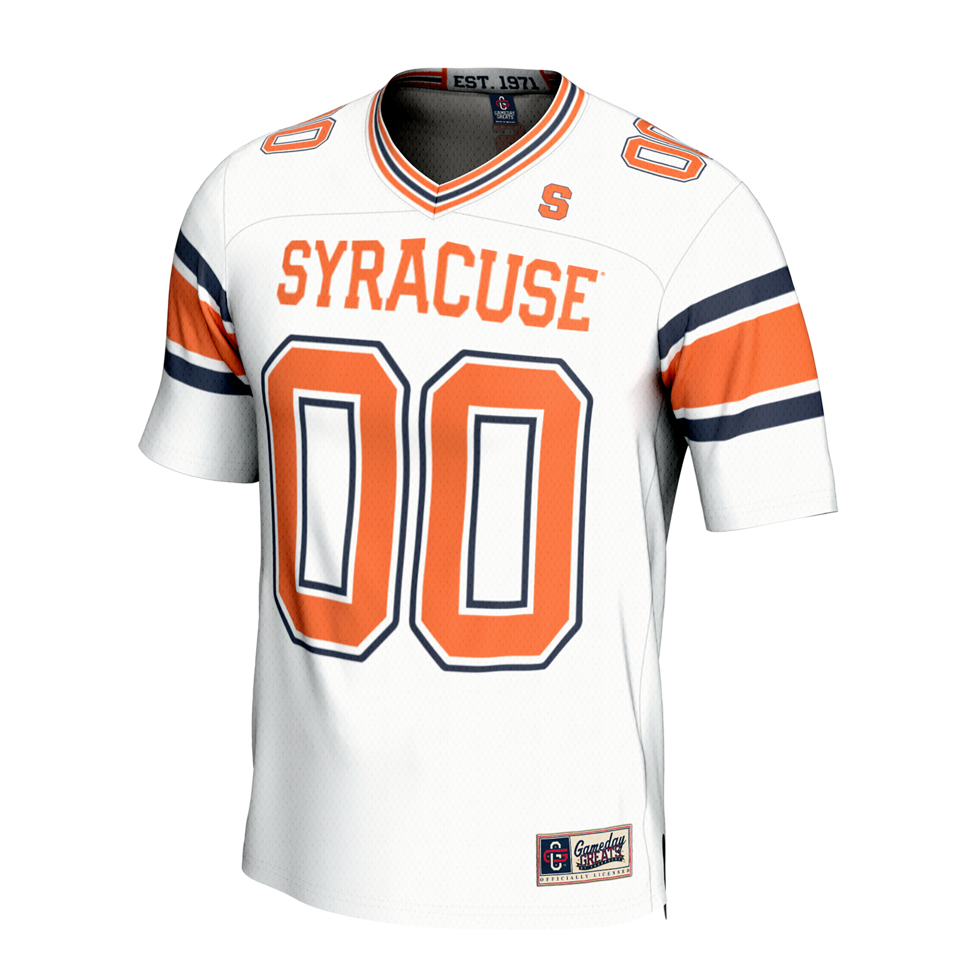 Syracuse Orange GameDay Greats Unisex NIL Pick-A-Player Lightweight Collegiate Football Fashion Jersey - White