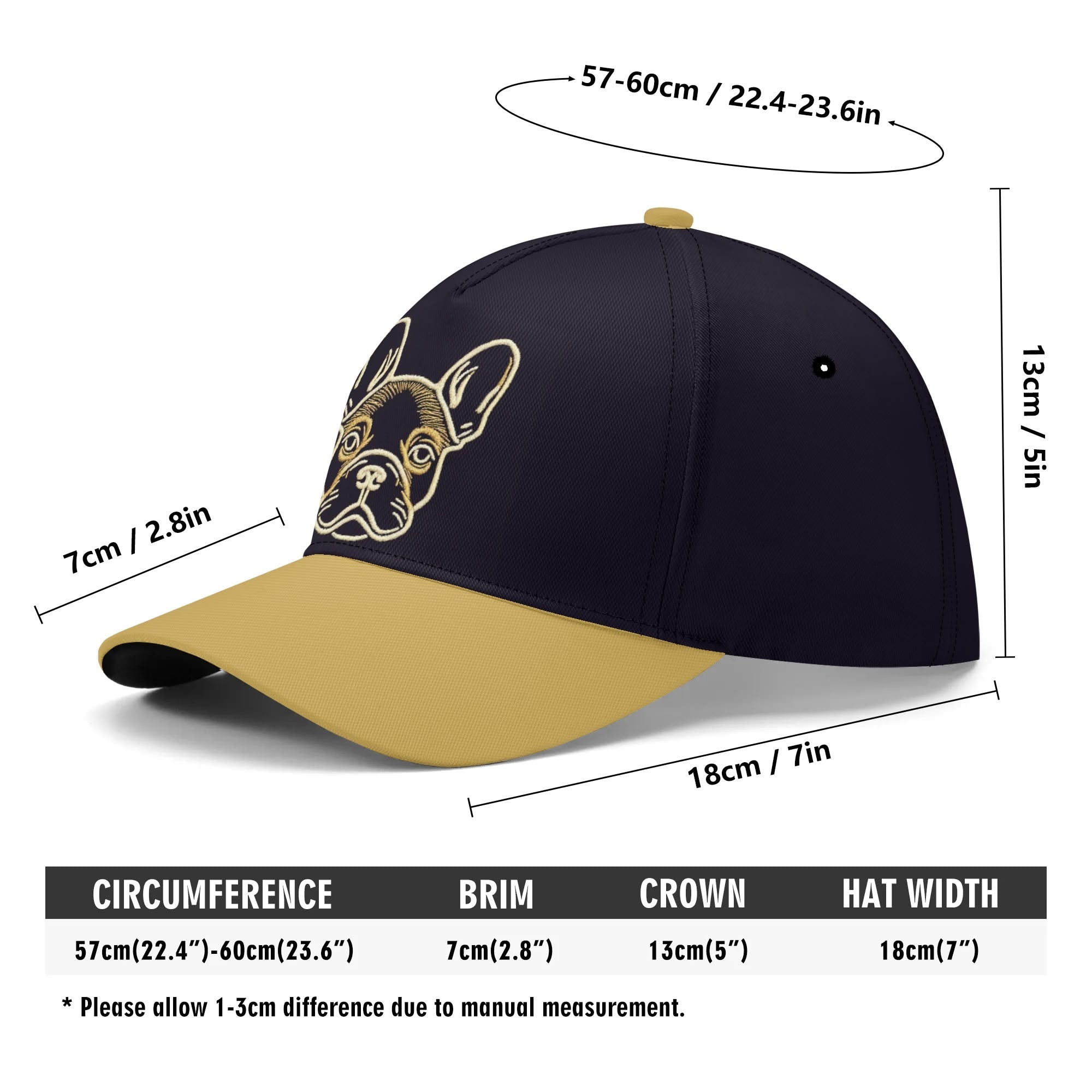 French Bulldog Winnie Baseball Cap Essential Dog Supply