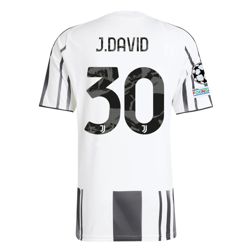 Juventus Patches 2025-2026 UCL Home Jersey – Authentic Shirt