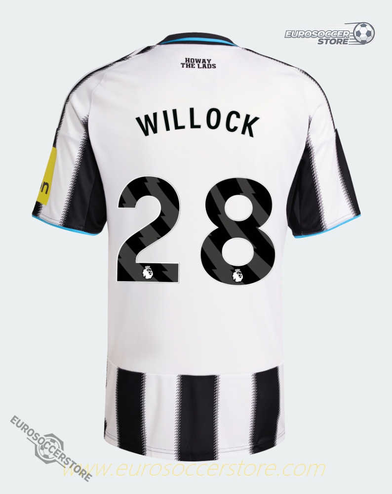 Magpies' 25-26 Season Home Jersey - WILLOCK #28 for Newcastle United