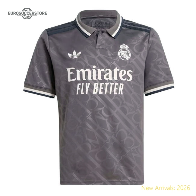 Real Madrid 2024-25 Third Fan Version For Kids (Mbappe Football Shirt