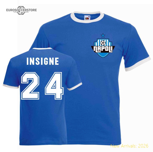 Premium Lorenzo Insigne Azzurri Ringer Tee (blue) - Supporter Edition