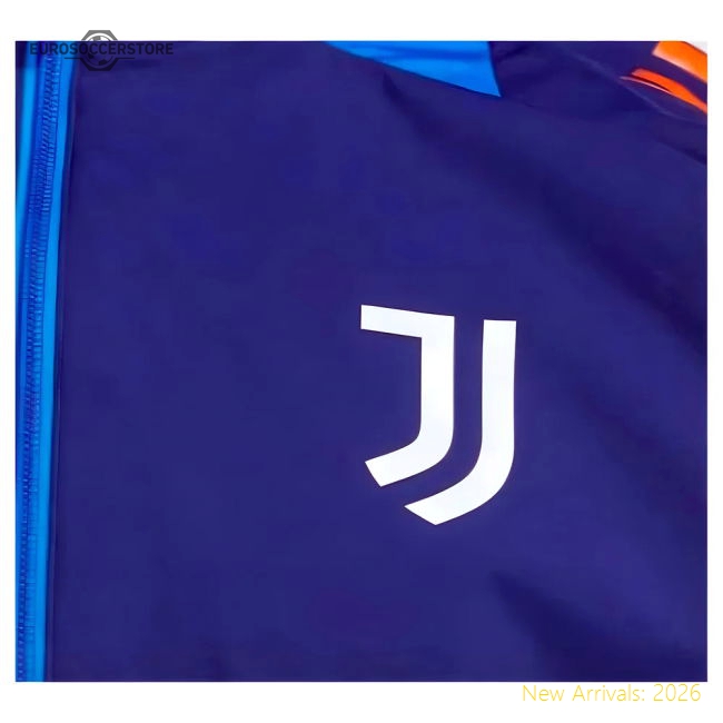 2024-2025 Juventus Rainjacket (Navy) Serie A Football Wear