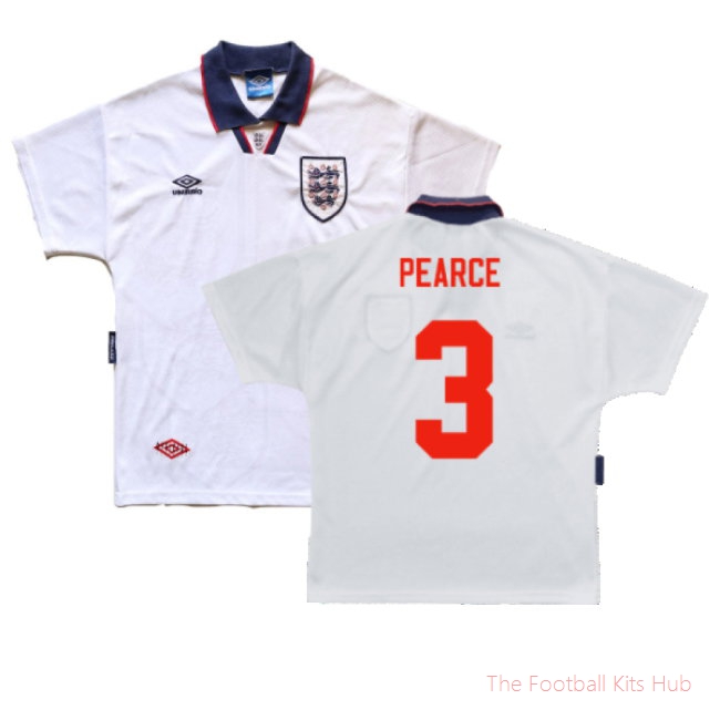 England 1993-1995 Home Shirt (XL) (Very Good) (Pearce 3)
