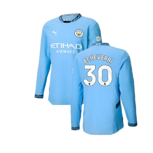 2024-20 Man City Home Soccer Shirt Echeverri #30 L M S