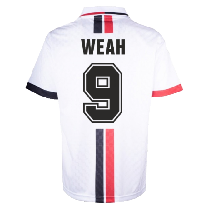 Ac Milan 1996 Away Retro Shirt (weah 9) - Supporter Edition