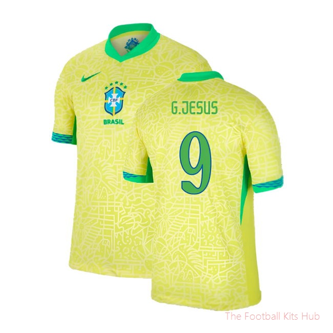 2024-2025 Brazil Home Shirt (G.Jesus 9)