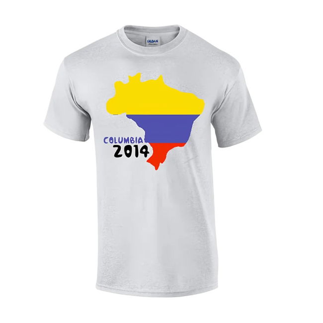 Kit Columbia 2014 Country Flag T-Shirt (Grey) Authentic