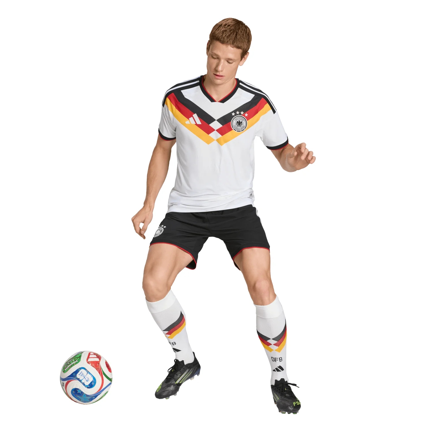 Germany 2026 Elite Home Jersey - Men's | Slim Fit Climacool+ Football Shirt with EQT Collar Performance Design