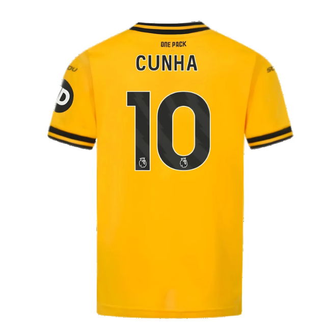 Fervent Wolves Wolves Home Shirt Kids Cunha #10 Superior Craftsman...