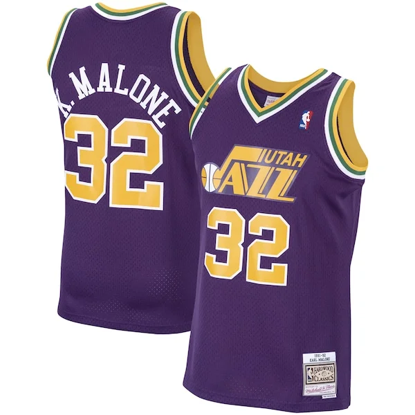 Karl Malone UTA Premium-Quality Swingman Jersey - Team Colors