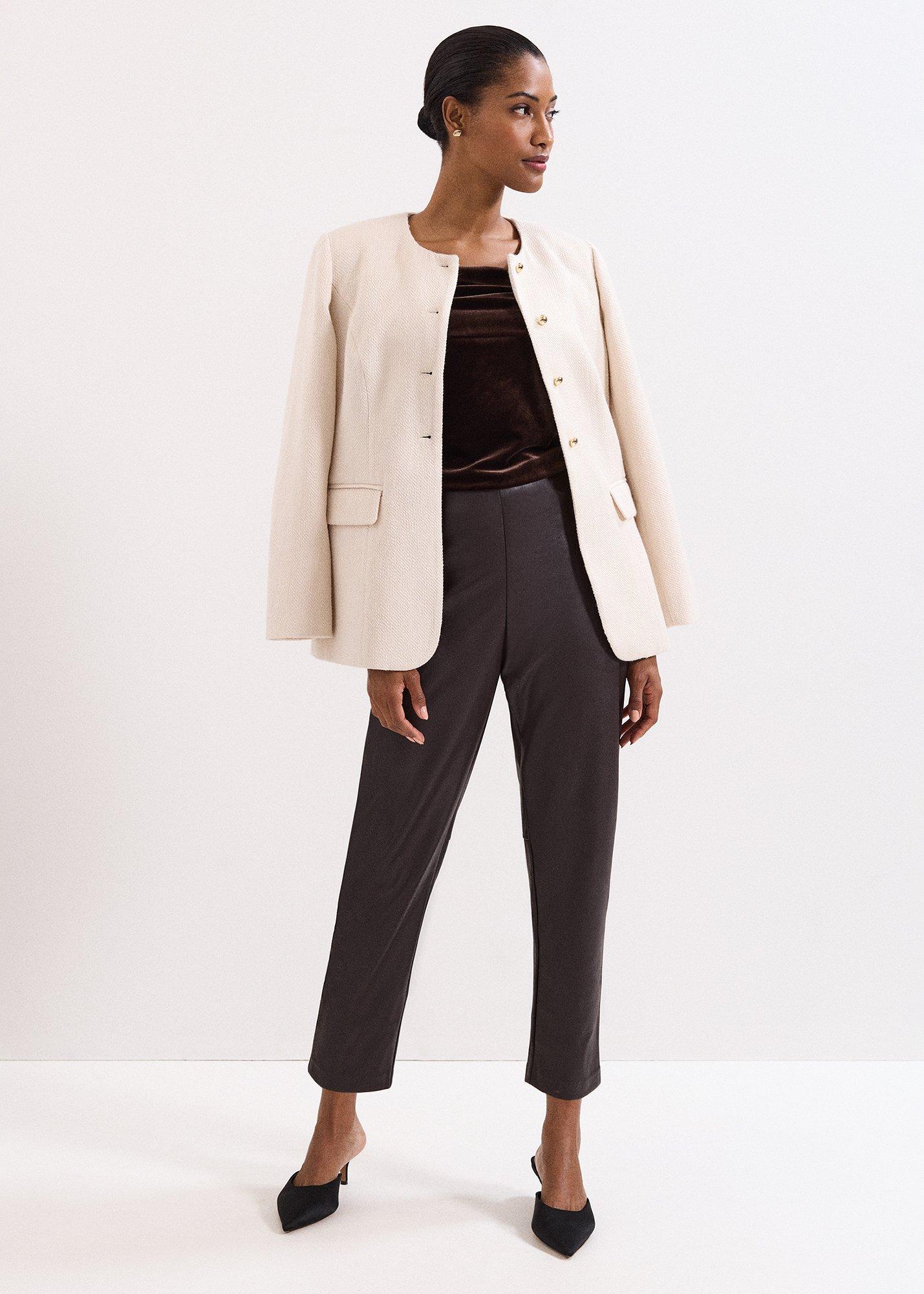 Mya PU Crop Trouser