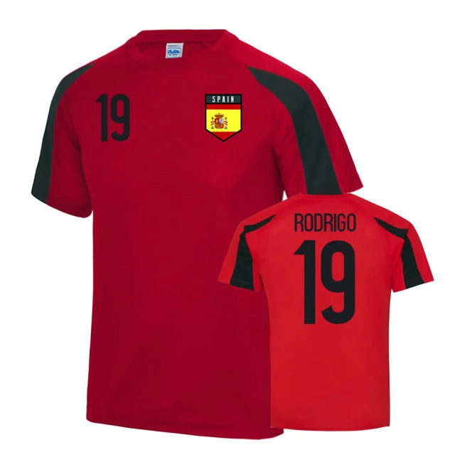 Spain Starting XI High Performance Training Pro Shirt (Rodrigo 19)