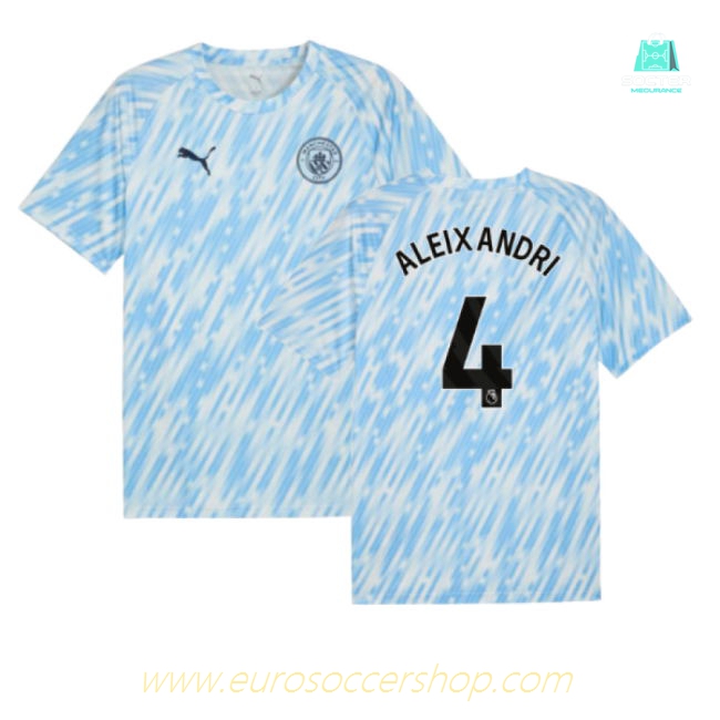 2025-2026 Man City Warm Up Jersey (Silver Sky) (Aleixandri 4)