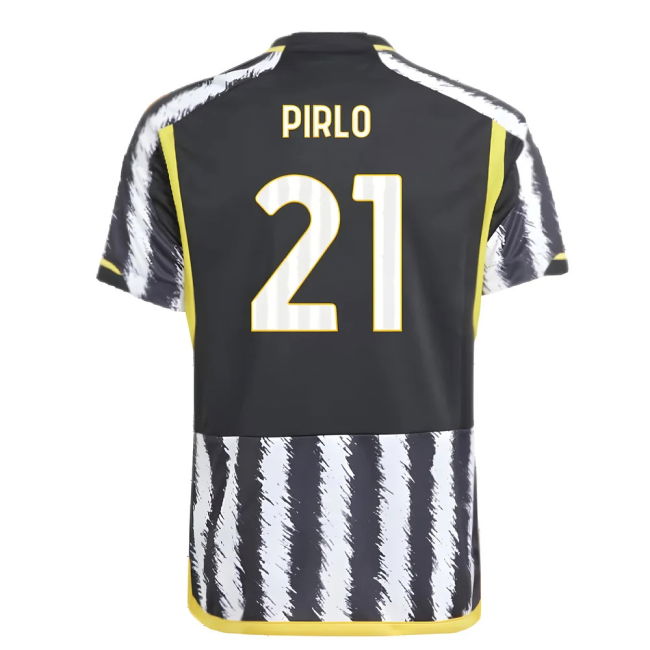 2023-2024 Juve Home Contemporary Shirt (Kids) (PIRLO 21)