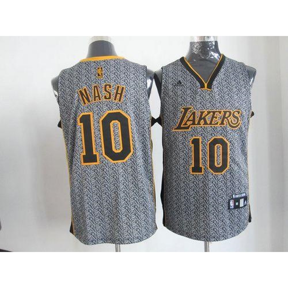 Fan Favorite Authentic Men's LA Lakers #10 Steve None Basketball Jersey