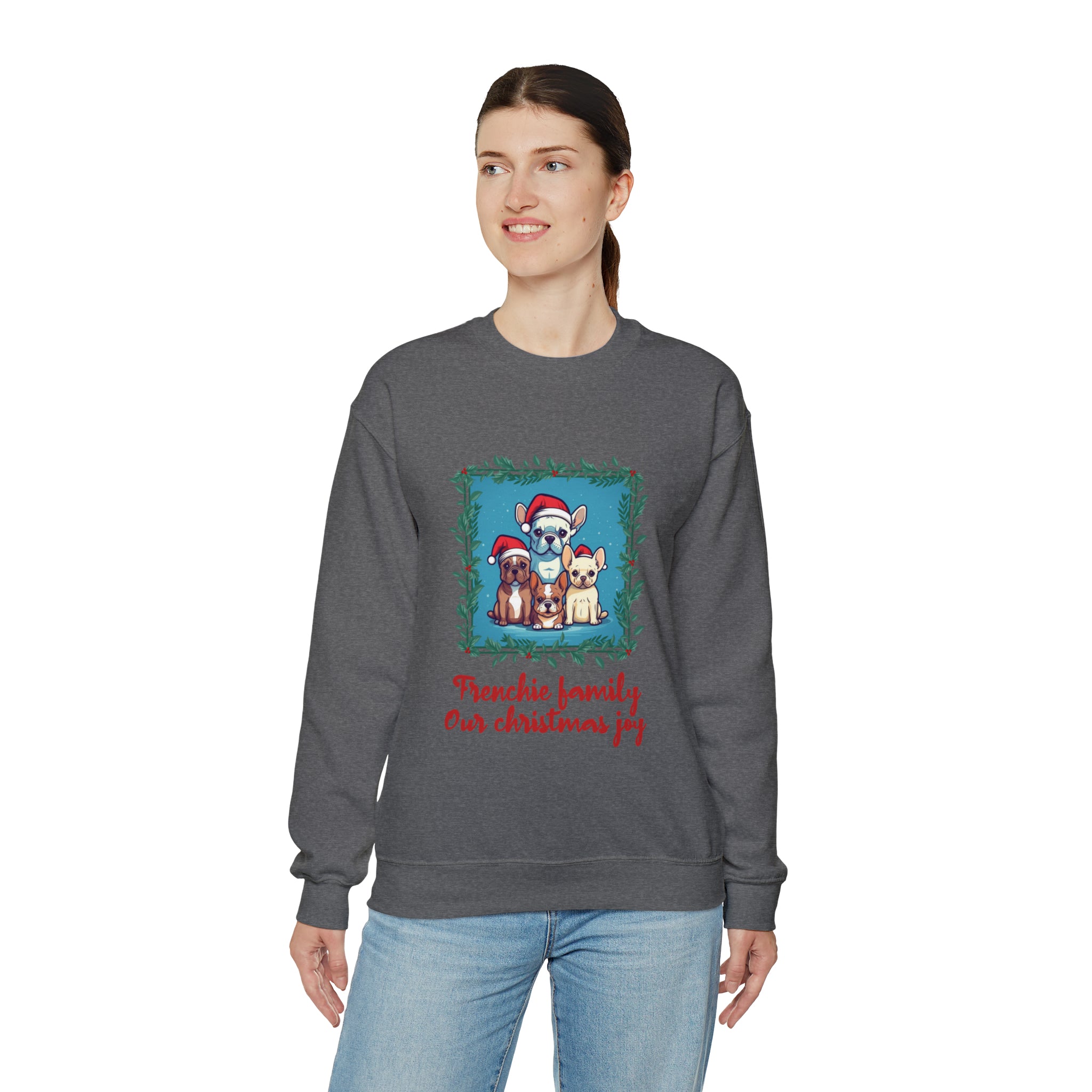 Frenchie Family Sweater - Stylish Unisex Sweatshirt Everyday Use