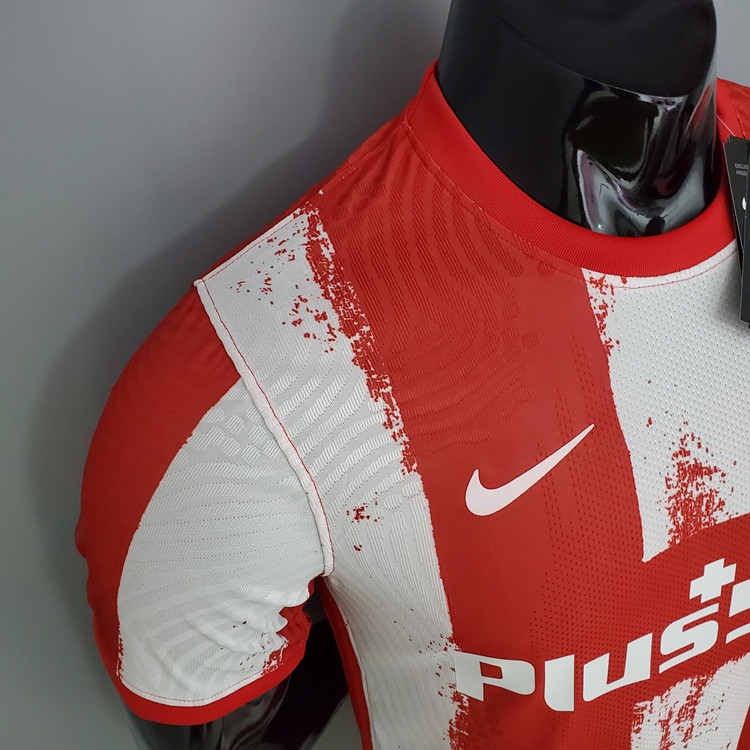 Lightweight Atletico Madrid Soccer Jersey 21-22 Home RedWhite