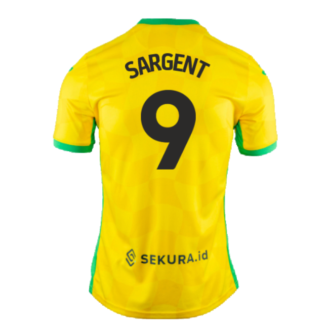 2024-2025 Norwich Home Shirt (Sargent 9) | Durable | Top Quality