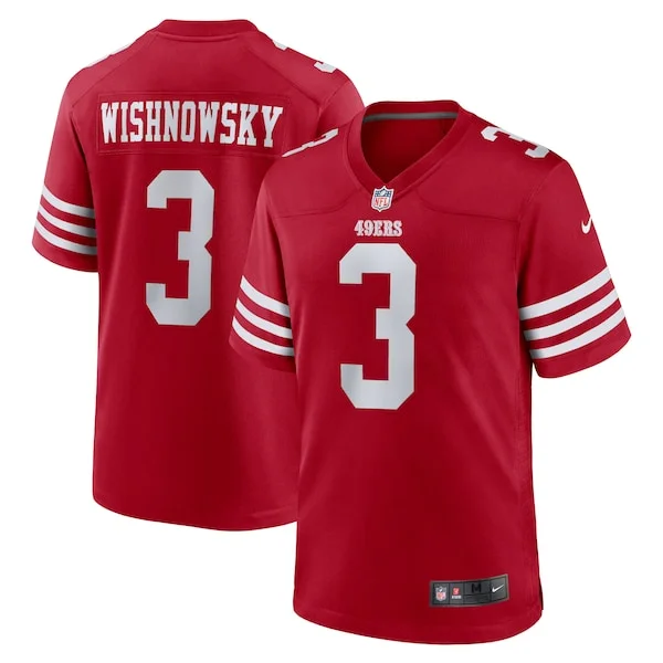San Francisco 49ers Game NFL Jersey - Scarlet | Durable Football Ap...
