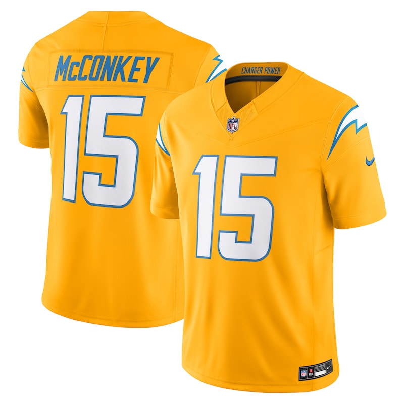 None Ladd McConkey LA Chargers Victory Elite Jersey Game Day Wear