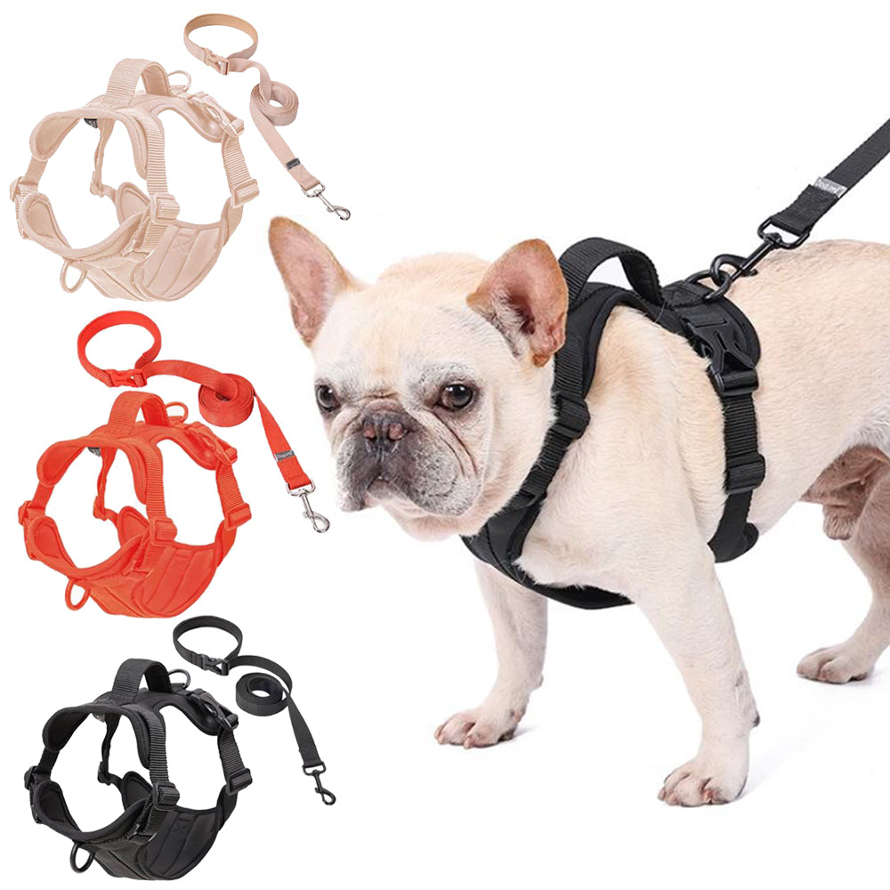 Durable Walkease No Pull Frenchie Comfort Leash Vest Walking Harness ...