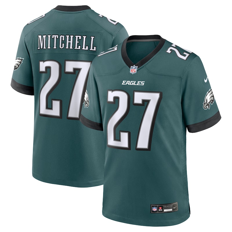 None Quinyon Mitchell PHI Eagles Sleek Premium Material Jersey