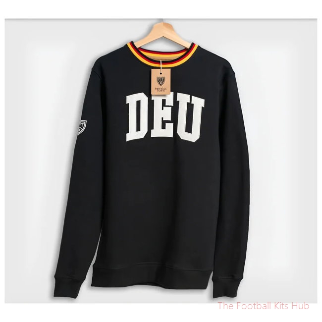 Germany Retro Football Sweatshirt (Black) UEFA Euro
