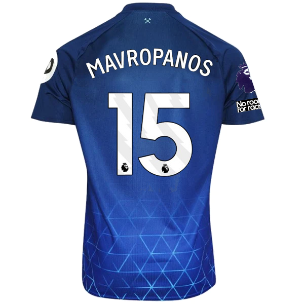 West Ham Mavropanos 2023-2024 UCL Third Jersey – Authentic Shirt