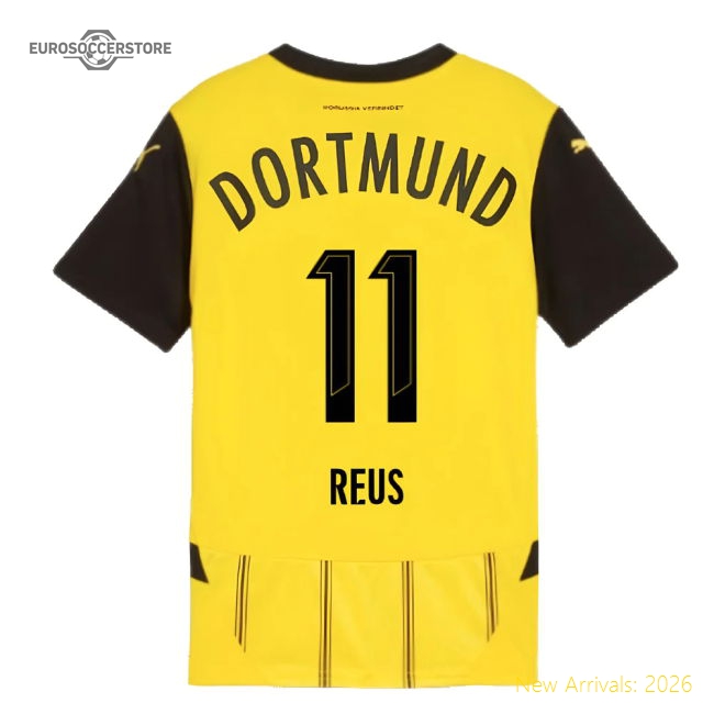 Borussia Dortmund 2024-25 Home Fan Version For Kids (Reus Game