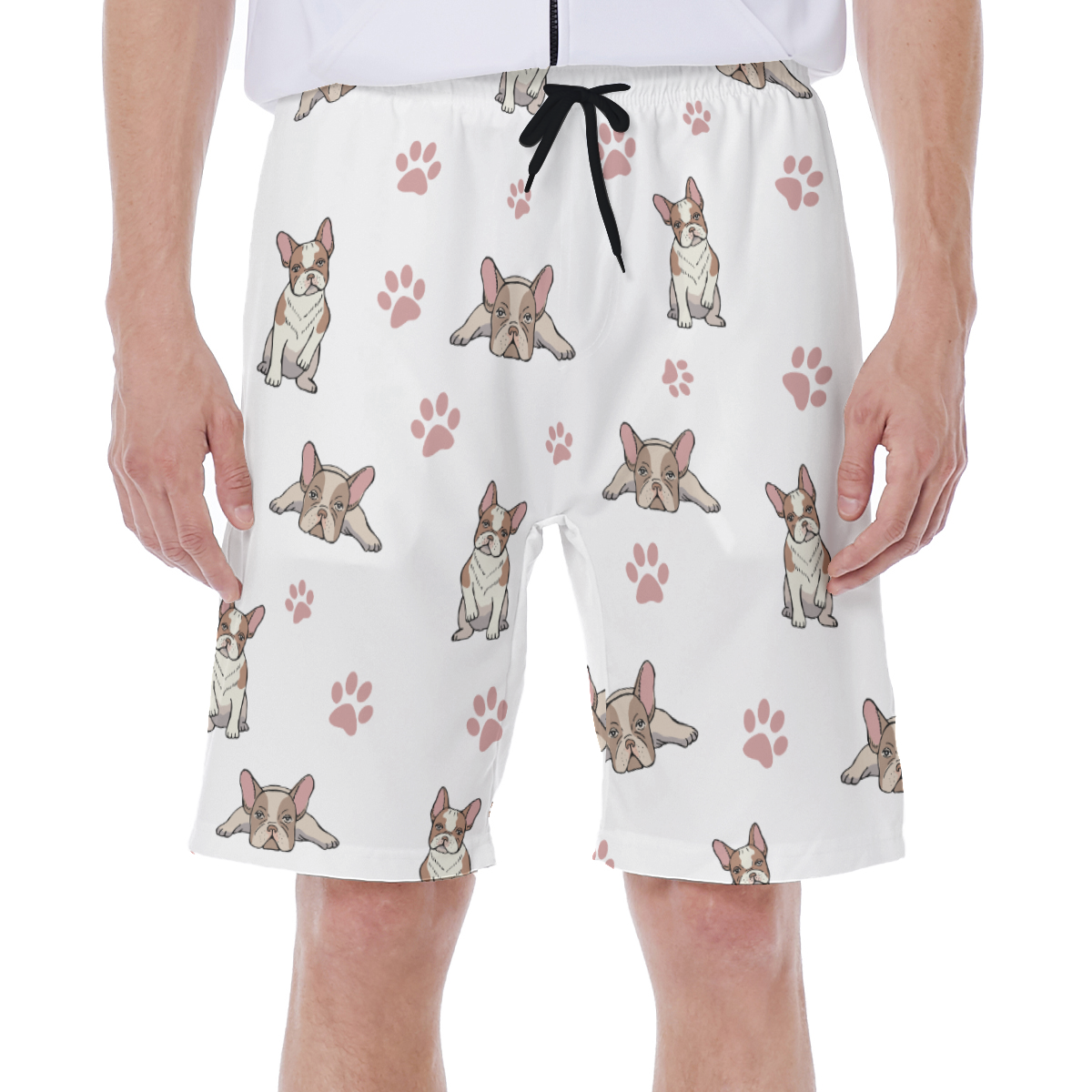 Breed-specific Bulldog Leo - Safe Men's Beach Shorts Summer Wear
