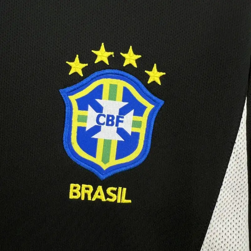 2002 Goalkeeper Brazil Black Soccer retro kit