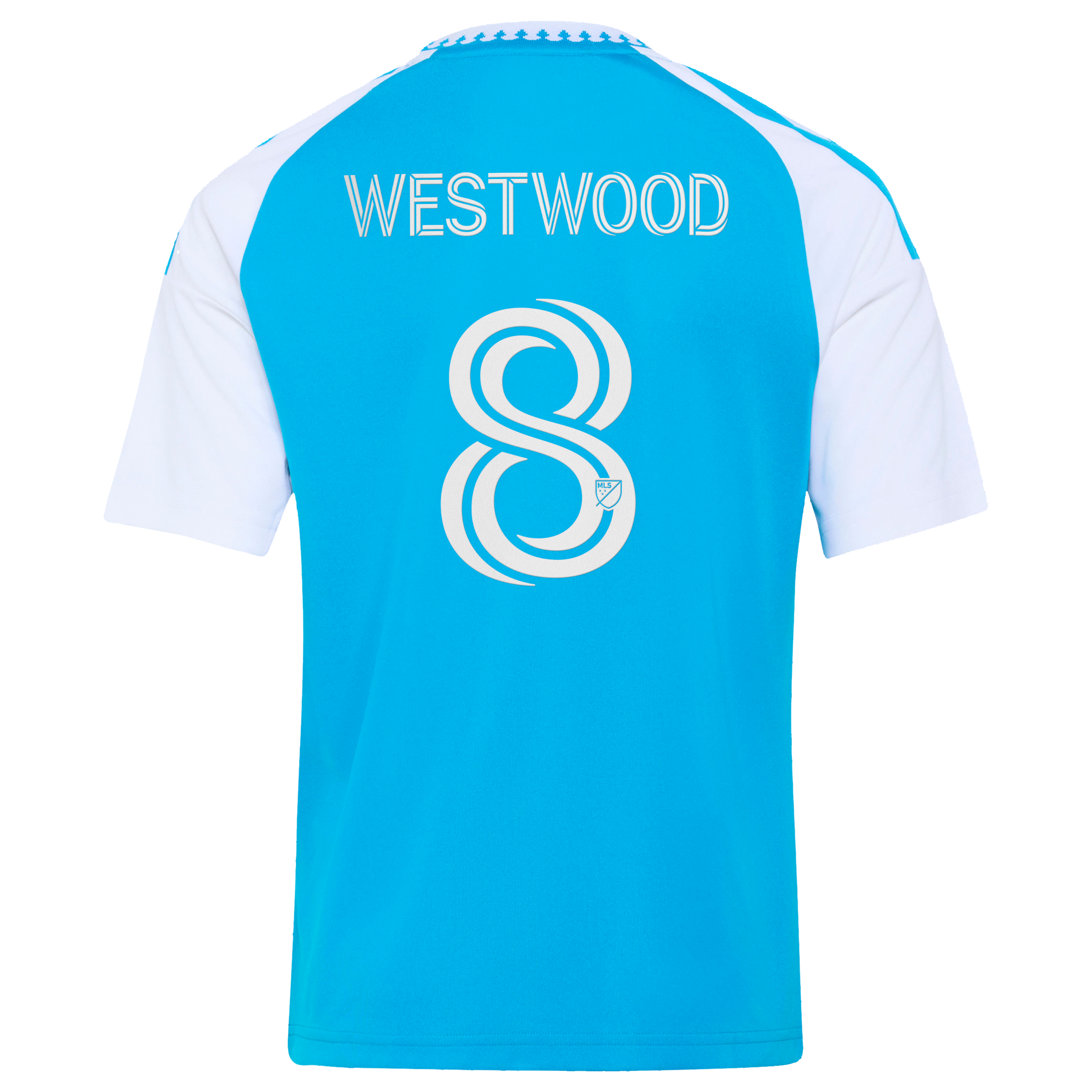 [SJH] Ashley Westwood Charlotte FC Youth 2026 Carolina Kit: Crowns Up Replica Jersey - Blue