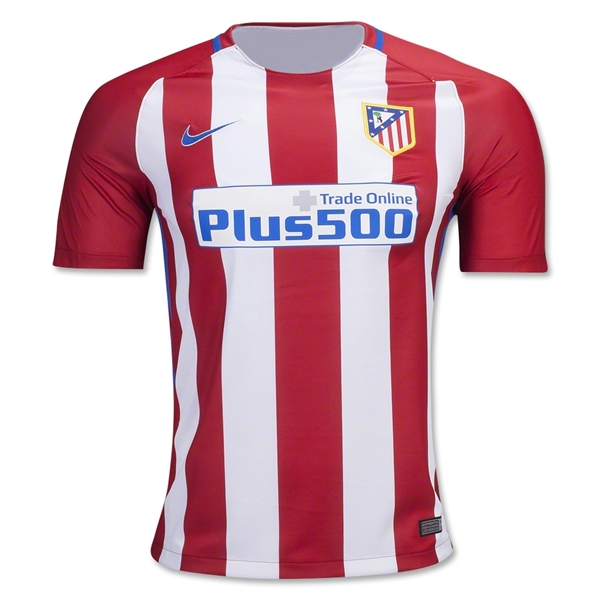 Lightweight Atletico Madrid Home 201617 Soccer Jersey Shirt