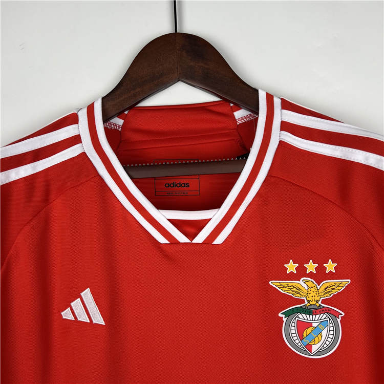Breathable Benfica 2324 Home Red Soccer Jersey Football Shirt