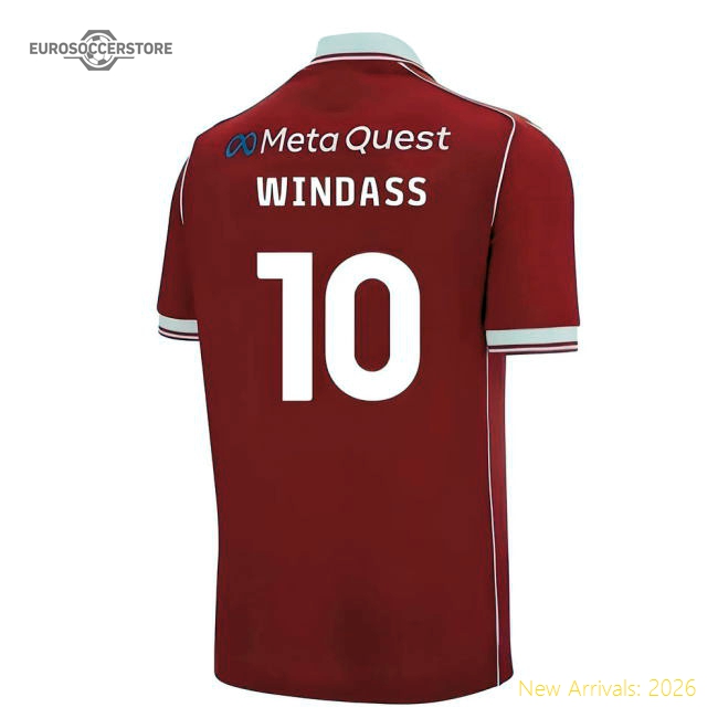 Authentic 2025-2026 Wrexham Home Shirt (windass 10) - Premium Quality