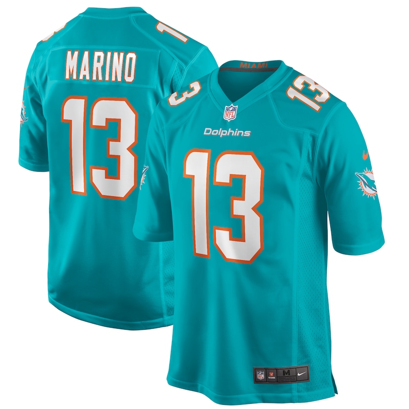 None Dan Marino MIA Dolphins Iconic Game-Ready Jersey for NFL Fans