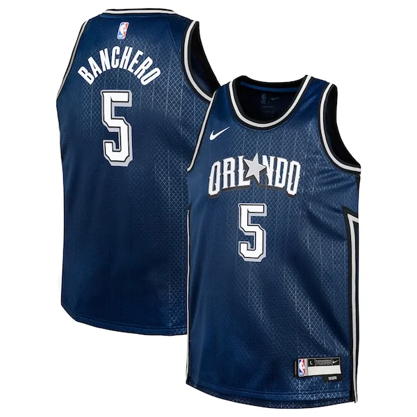 Paolo Banchero ORL Swingman Jersey - modern superior - Navy workout