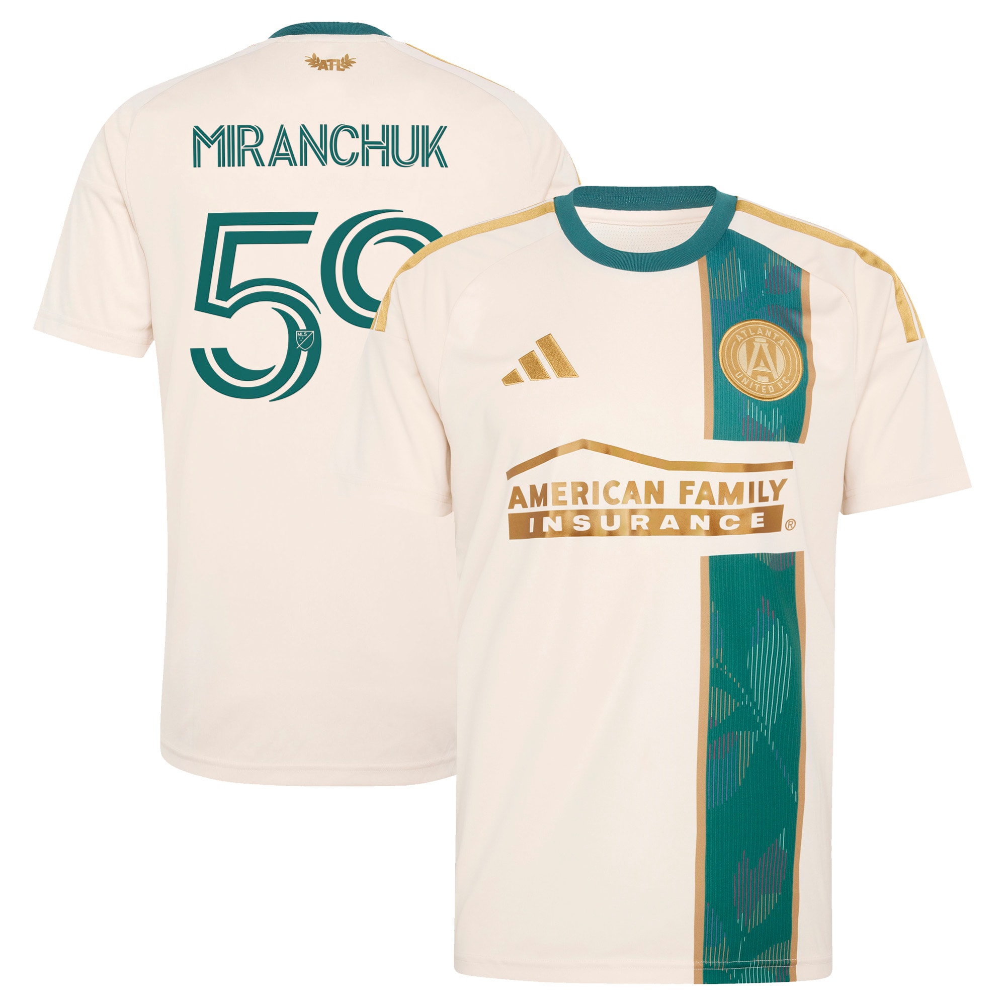 [SJH] Aleksei Miranchuk Atlanta United FC 2026 Spirit of '96 Replica Jersey - Tan