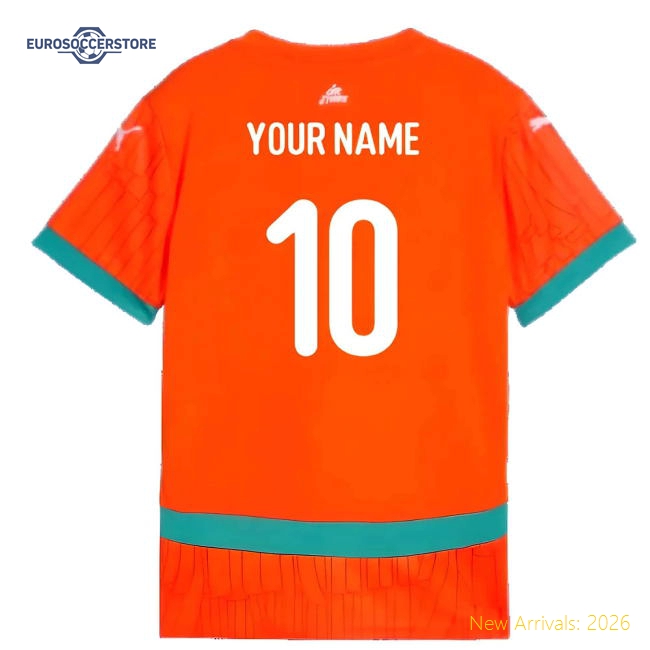 Personalised Ivory Coast Football Shirts Children 2024 Home Jersey