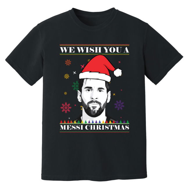 Team Lionel Messi Christmas T-Shirt (Black) High High Championship