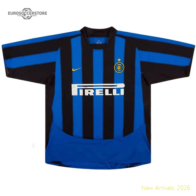 Popular Inter Milan 2003-04 Home Shirt (Vieri #32) ((Good) Xxl)