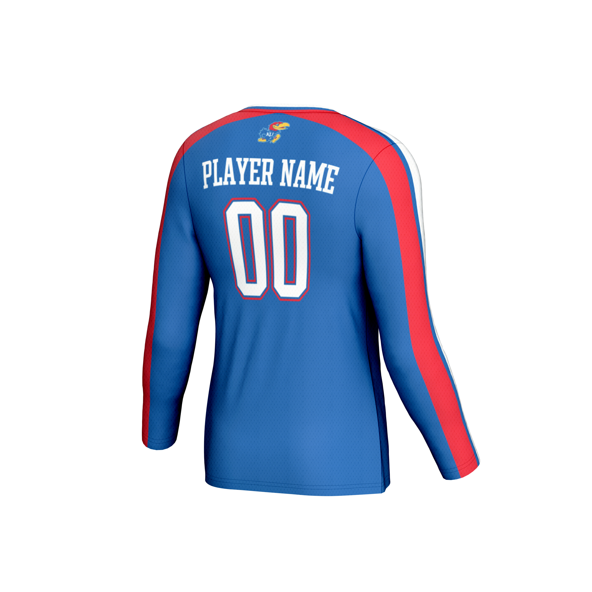 [NJP] Kansas Jayhawks GameDay Greats Unisex NIL Pick-A-Player Collegiate Women's Volleyball Lightweight Fashion Jersey - Royal