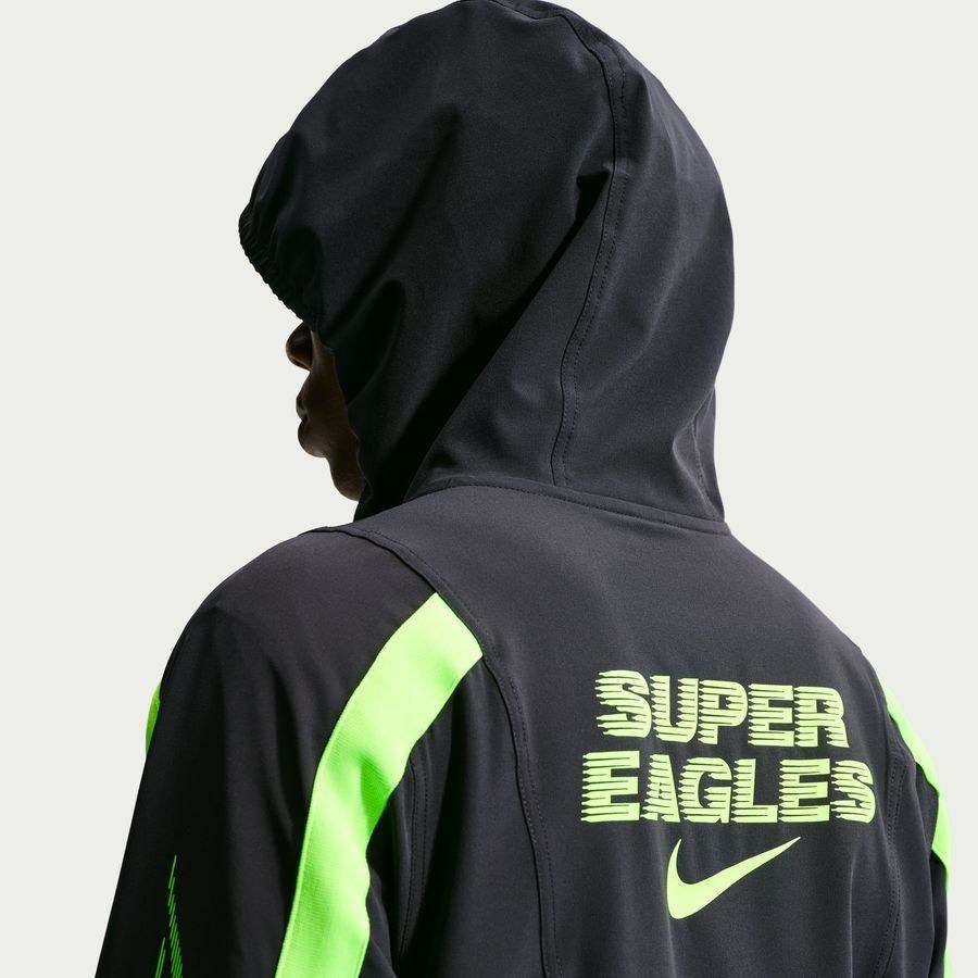 Nigeria Track Top Dri-FIT Energy Woven - Black/Pro Green/Electric Green