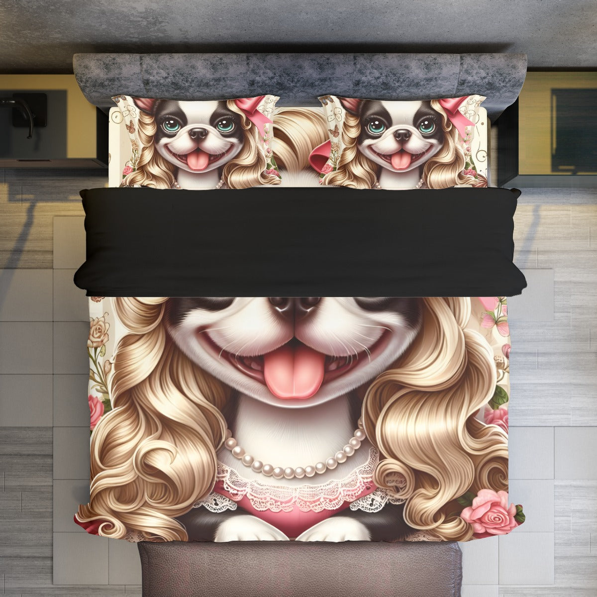 Nala - Non-slip Duvet Cover Set For Boston Terrier Lovers Pet Gear