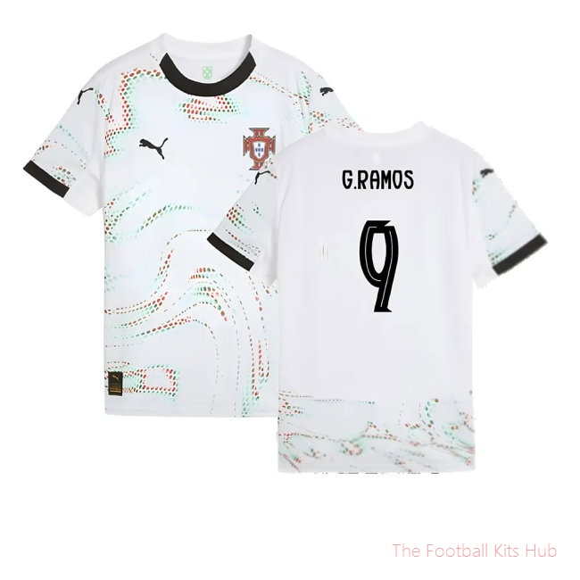 2025-2026 Portugal Away Shirt (Kids) (G.Ramos 9)
