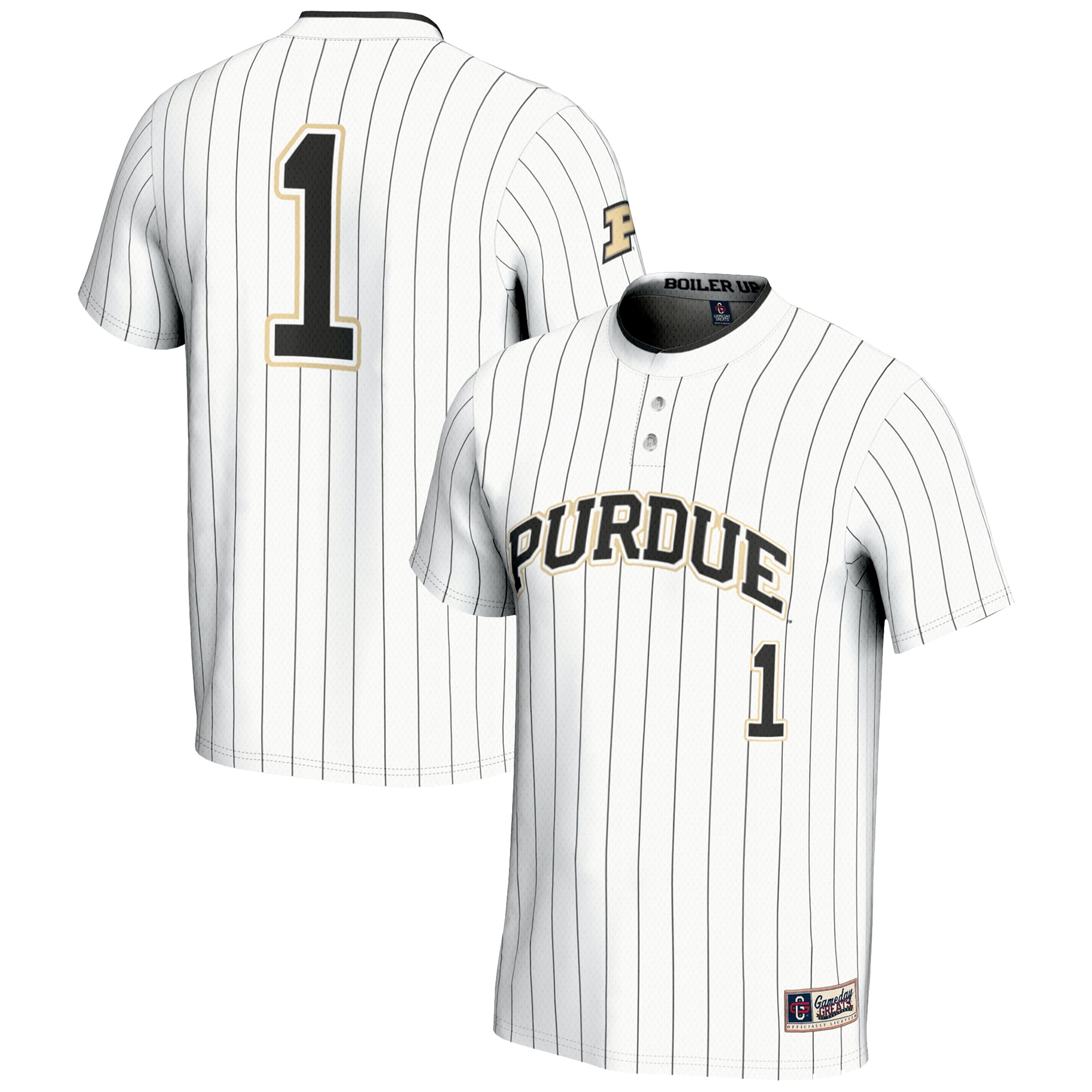 #1 Purdue Boilermakers GameDay Greats Youth Lightweight Softball Jersey - White