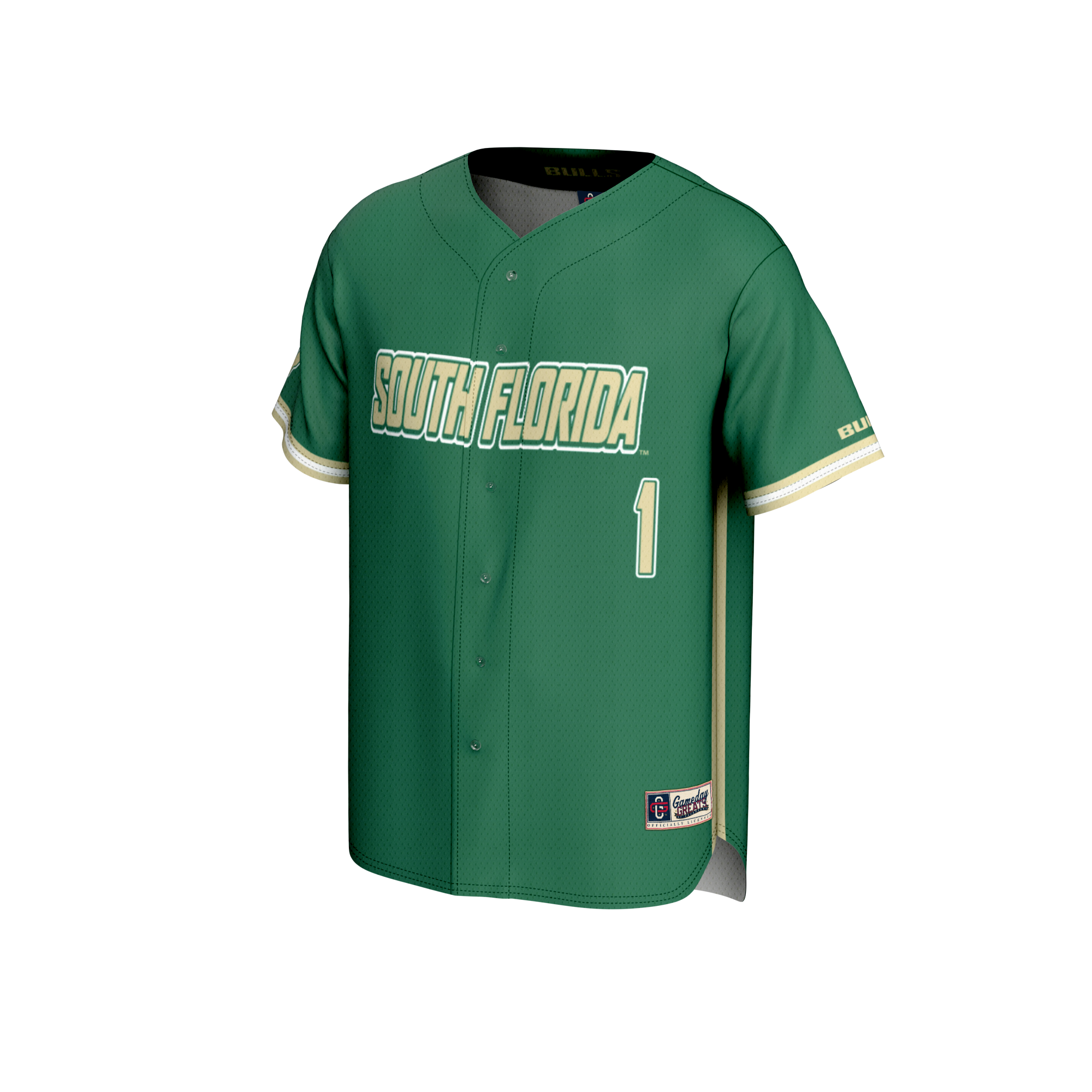 [DDG] South Florida Bulls GameDay Greats Youth Lightweight Baseball Fashion Jersey - Green