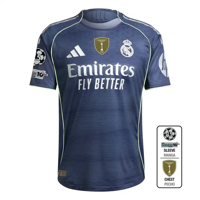 Player Version Real Madrid Away Soccer Jersey 2025/26 Authentic Kit